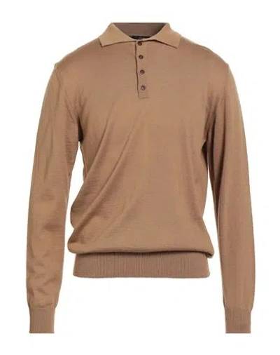 I'm Brian Man Sweater Camel Size Xl Acrylic, Wool