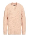 I'm Brian Man Sweater Sand Size Xl Acrylic, Wool, Alpaca Wool, Polyamide In Pink