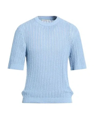 I'm Brian Man Sweater Sky Blue Size S Acrylic, Cotton