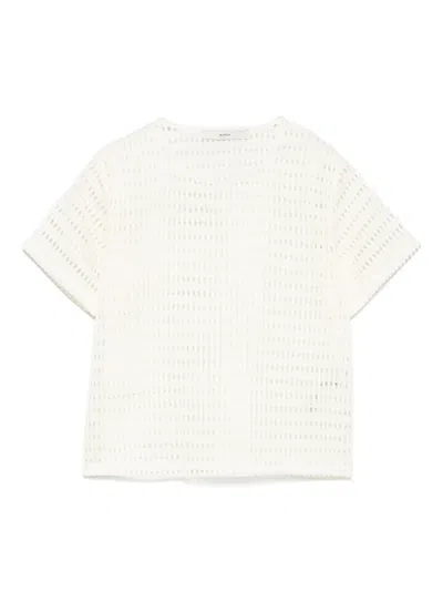 I'm Brian Kids' Open-knit T-shirt In White