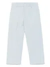 I'm Brian Slub-texture Trousers In 蓝色