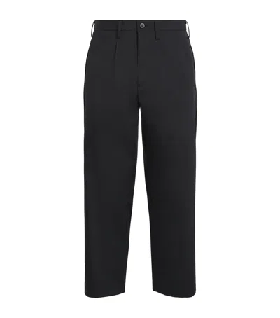 Im Men Air Pleats Tailored Trousers In Black