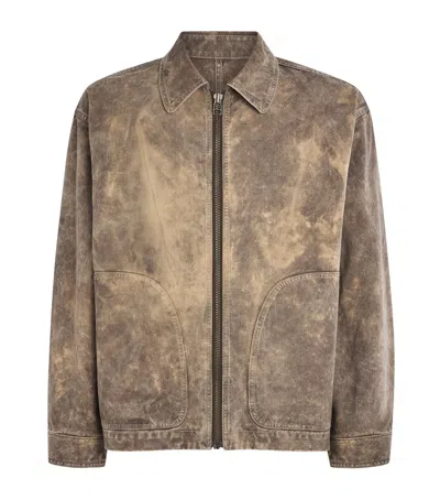 Im Men Cotton Elements Jacket In Brown