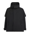 Im Men Cotton Hooded Jacket In Black
