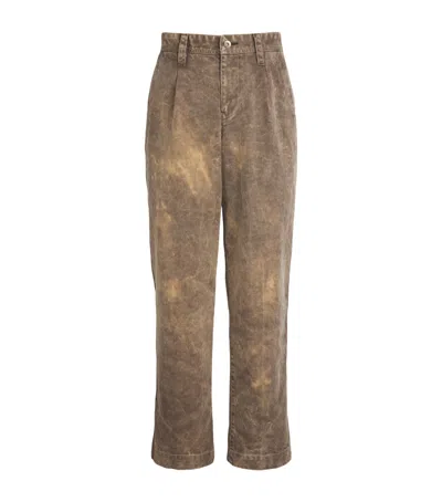 Im Men Elements Straight Trousers In Brown