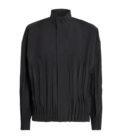 Im Men Gathered Waft Jacket In Black