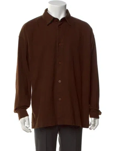 Pre-owned Im Men Long Sleeve Shirt In Brown