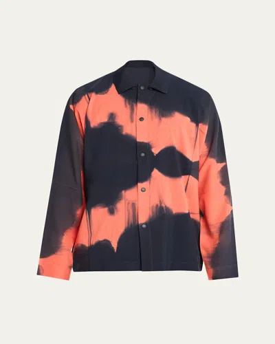 Im Men Men's Itajime Dyed Button-front Shirt In Multi