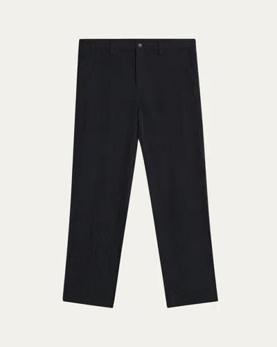 Im Men Men's Shrink Dye Flat-front Pants In Black