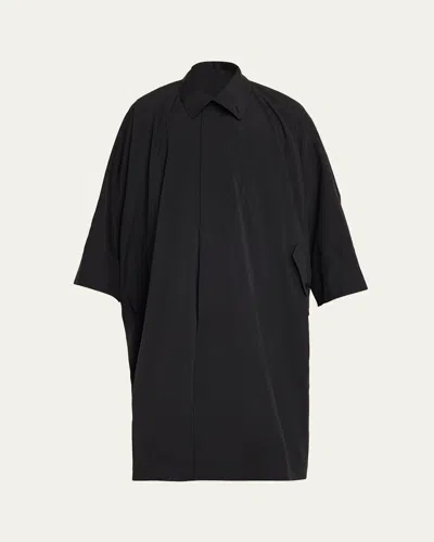 Im Men Men's Wind Oversized Taffeta Coat In Black