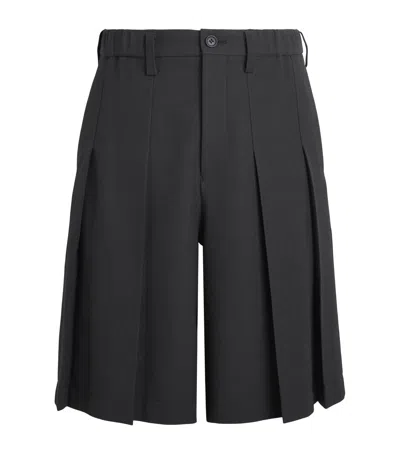 Im Men Pleated Cornice Shorts In Multi