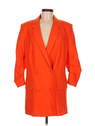 Pre-owned Imaan X Frame Wool Blazer Jacket In Orange