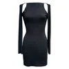 Imaatu Women's La Vie En Rose Mini Black Dress In Black