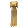 Imaatu Women's Omenala Glam Gold Maxi Dress In Gold