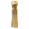 Imaatu Women's Oshun Glam Gold Maxi Dress In Gold