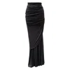 Imaatu Women's Shaye Maxi Black Skirt In Black