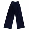 Imad Eduso Women's Alaia Pant With Silk Lapels- Black In Black