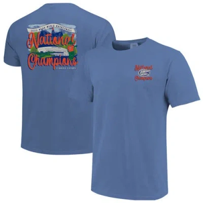 Image One Basketball National Champions Comfort Colors T-shirt In Blue