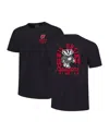 Image One Big Boys And Girls Black Wisconsin Badgers Comfort Colors Mascot Overlay T-shirt In Black
