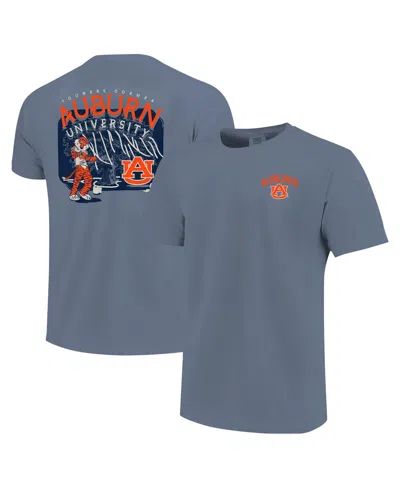 Image One Kids' Big Boys And Girls Blue Auburn Tigers Hyperlocal Comfort Colors T-shirt