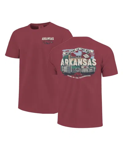 Image One Kids' Big Boys And Girls Cardinal Arkansas Razorbacks Local Campus Scene T-shirt In Brown