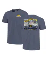 Image One Big Boys And Girls Navy Michigan Wolverines Local Campus Scene T-shirt In Gray