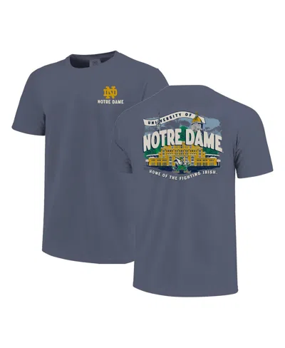 Image One Kids' Big Boys And Girls Navy Notre Dame Fighting Irish Local Campus Scene T-shirt In Blue