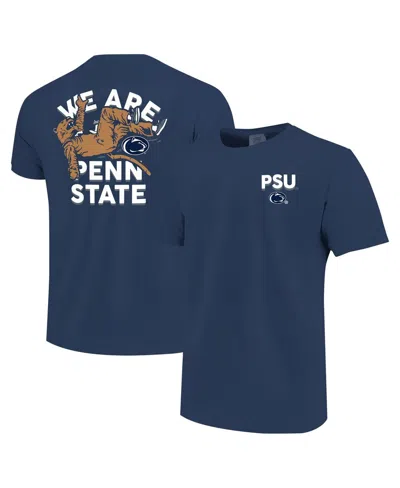 Image One Kids' Big Boys And Girls Navy Penn State Nittany Lions Hyperlocal Comfort Colors T-shirt