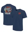 Image One Big Boys And Girls Navy Virginia Cavaliers Hyperlocal Comfort Colors T-shirt In Blue
