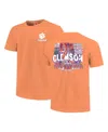 Image One Big Boys And Girls Orange Clemson Tigers Comfort Colors Hyperlocal Campus Scene T-shirt In Orange