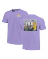 Image One Big Boys And Girls Purple Lsu Tigers Local Campus Scene T-shirt In Purple