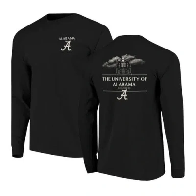Image One Black Alabama Crimson Tide Comfort Colors Campus Nights Long Sleeve T-shirt
