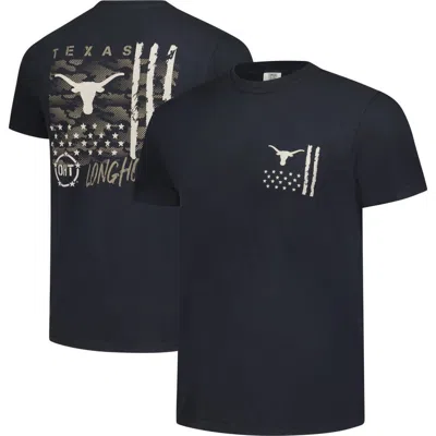 Image One Black Texas Longhorns Comfort Colors Oht Camo Overlay T-shirt