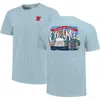 Image One Blue Ole Miss Rebels Comfort Colors Campus Scene Drawing Script T-shirt