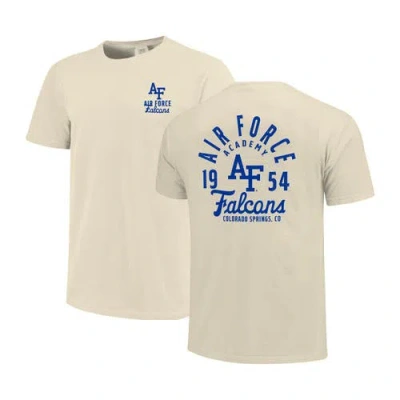 Image One Cream Air Force Falcons Comfort Colors Mascot Overlay T-shirt