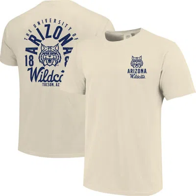 Image One Cream Arizona Wildcats Comfort Colors Mascot Overlay T-shirt