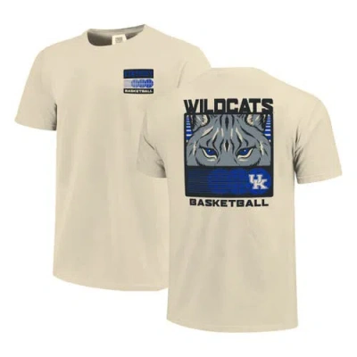 Image One Cream Kentucky Wildcats Basketball Staredown Comfort Colors In Neutral