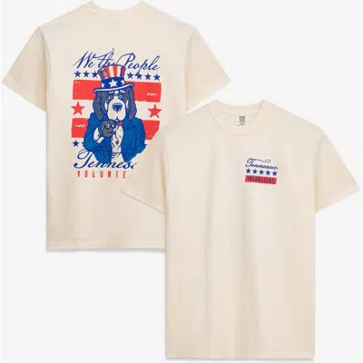 Image One Cream Tennessee Volunteers Uncle Sam Mascot T-shirt In Neutral