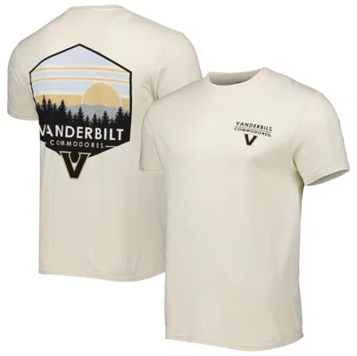 Image One Cream Vanderbilt Commodores Landscape Shield T-shirt