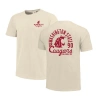 Image One Cream Washington State Cougars Comfort Colors Mascot Overlay T-shirt In Cream