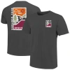 Image One Graphite Virginia Tech Hokies Comfort Colors Minimal Vista Distressed Graphics T-shirt In Gray