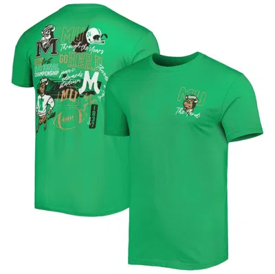Image One Green Marshall Thundering Herd Through The Years T-shirt