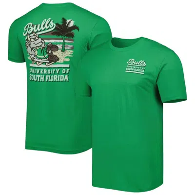 Image One Green South Florida Bulls Hyperlocal Beach Premium T-shirt