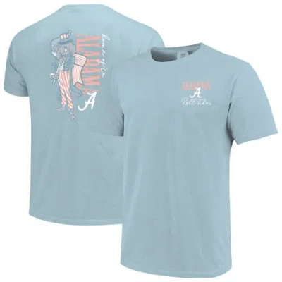 Image One Light Blue Alabama Crimson Tide Americana Mascot Comfort Colors T-shirt