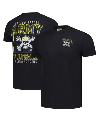 Image One Men's And Women's Black Army Black Knights Hyper Local Comfort Colors T-shirt In Blue