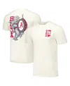 Image One Men's And Women's Cream Alabama Crimson Tide Hyper Local Vintage-like Bama Band T-shirt In Cream