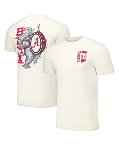Image One Men's And Women's Cream Alabama Crimson Tide Hyper Local Vintage-like Bama Band T-shirt