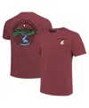 Image One Men's And Women's Maroon Boston College Eagles Scenic Comfort Colors T-shirt In Crimson