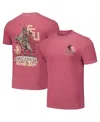 Image One Men's And Women's Garnet Florida State Seminoles Hyper Local Unconquered Statue T-shirt In Garnet
