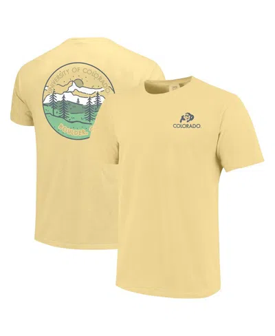 Image One Men's And Women's Gold Colorado Buffaloes Scenic Comfort Colors T-shirt
